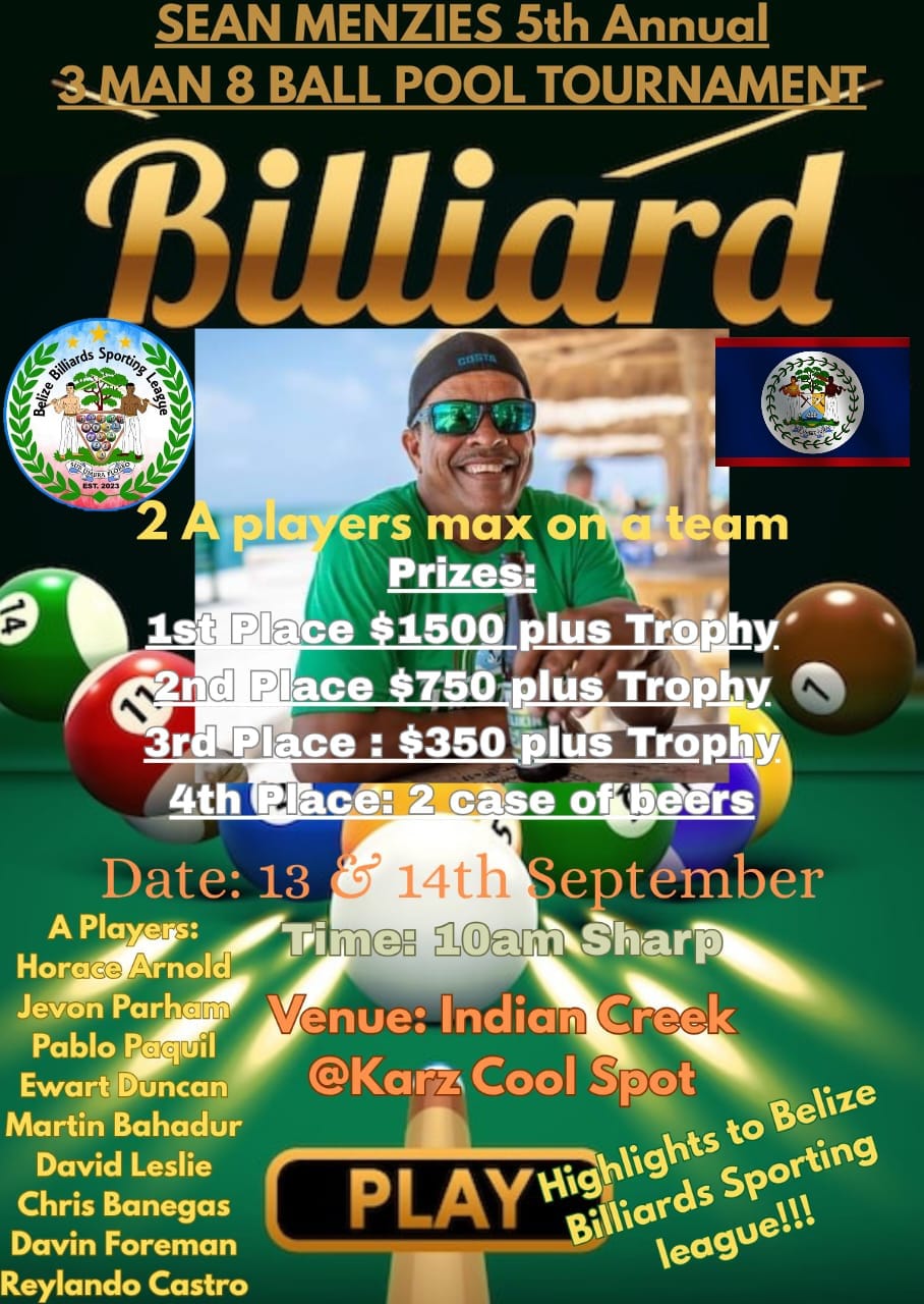 Sean Menzies Tournament Poster